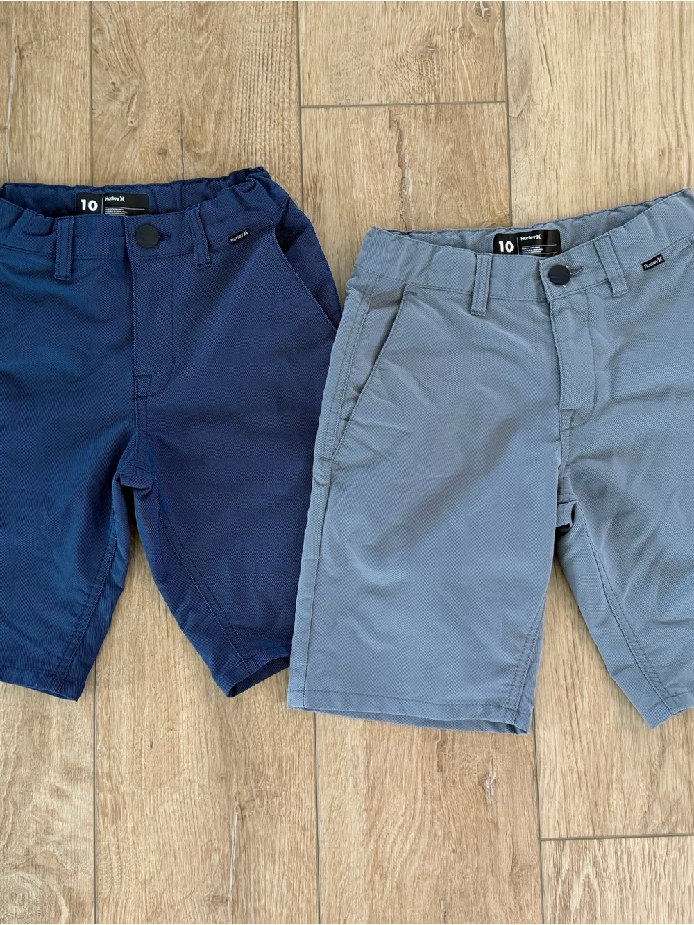 Hurley Boys' Navy and Light Gray Stretch Shorts Set